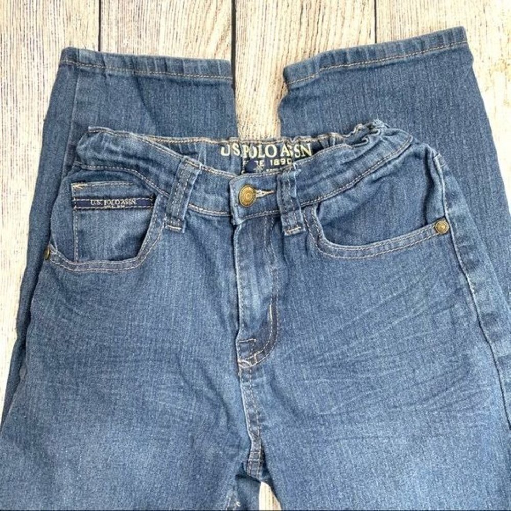 US Polo Assn Boys Adjustable Waist Straight Jeans Boys Size 10 - Picture 4 of 9